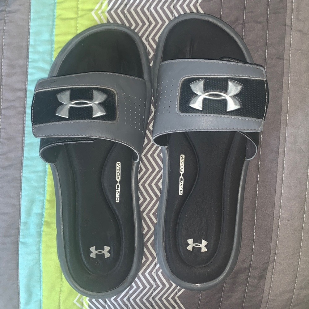 Under armor slides.